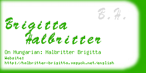 brigitta halbritter business card
